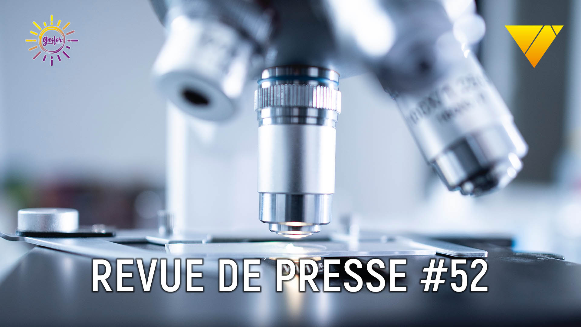 illustration revue de presse numero 51 de mayday formation representant un microscope pour parler de la detection du covid